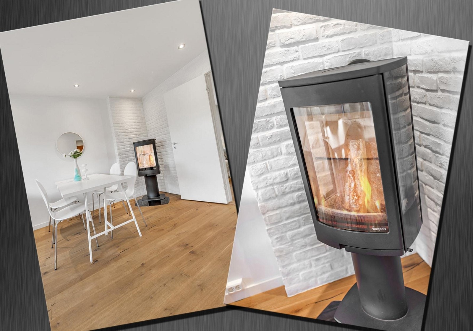 - Vedovn montert i stuen - Galleribilde