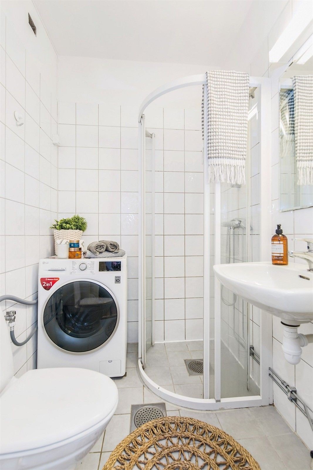 Alternativ løsning om man ønsker vask/tørk i badet. Galleribilde