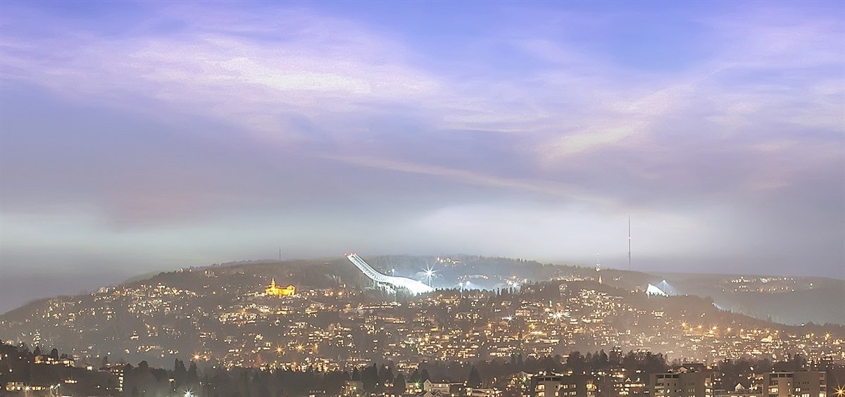 Utsikt Holmenkollen Galleribilde