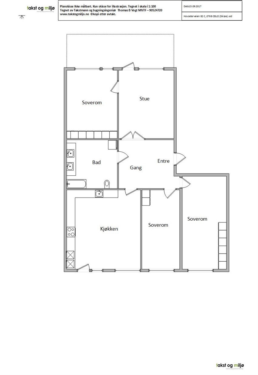 Hovseterveien 82 C, 0768 OSLO (Skisse) Galleribilde