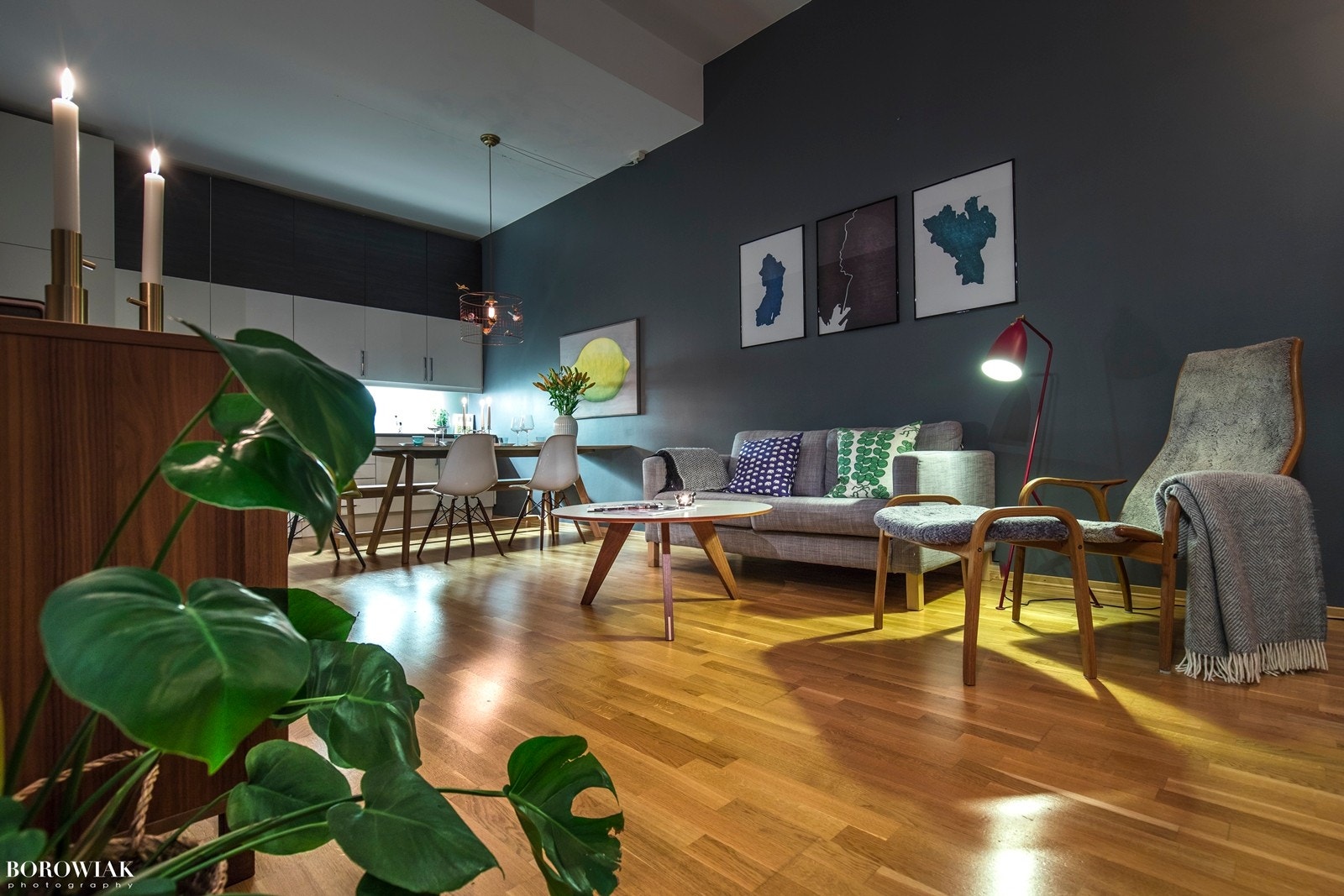 Kveldsstemning stue Galleribilde