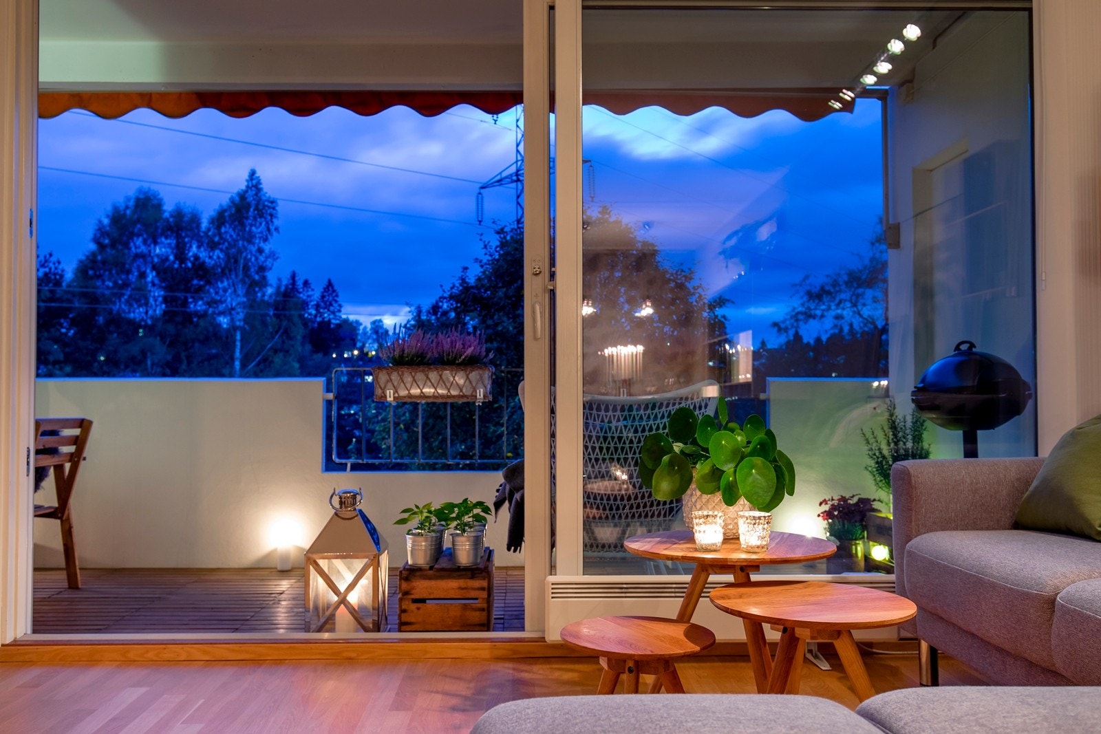 Stuen i kveldsstemning Galleribilde