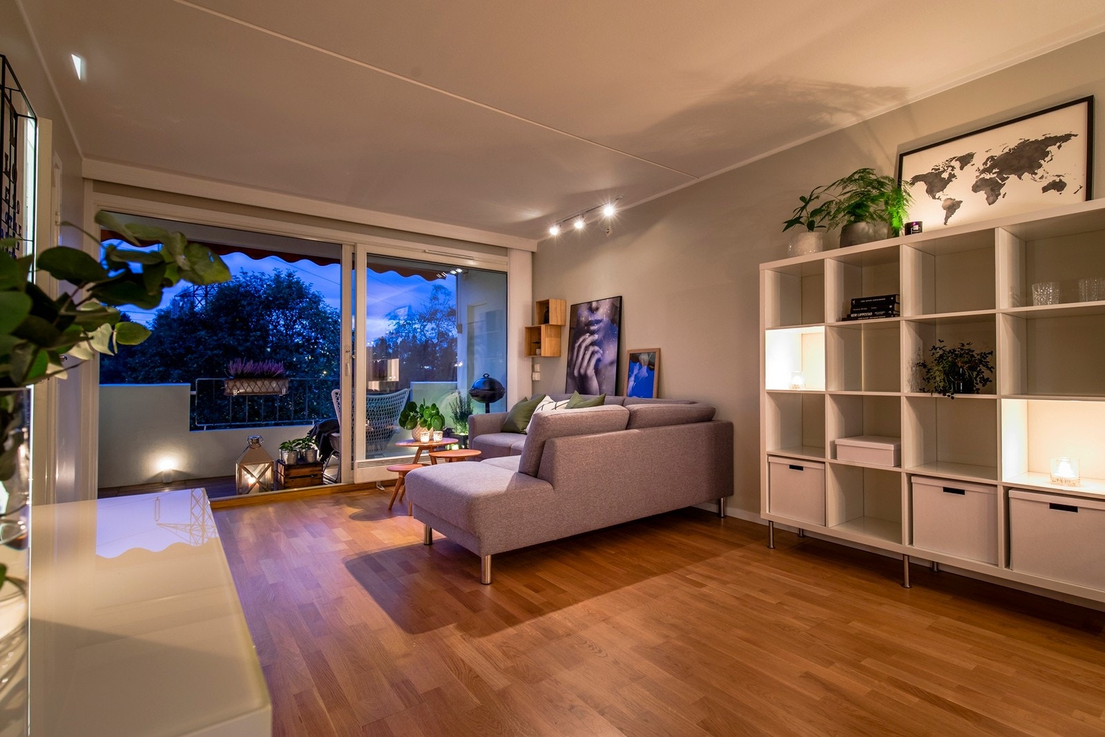 Stuen i kveldstemning Galleribilde