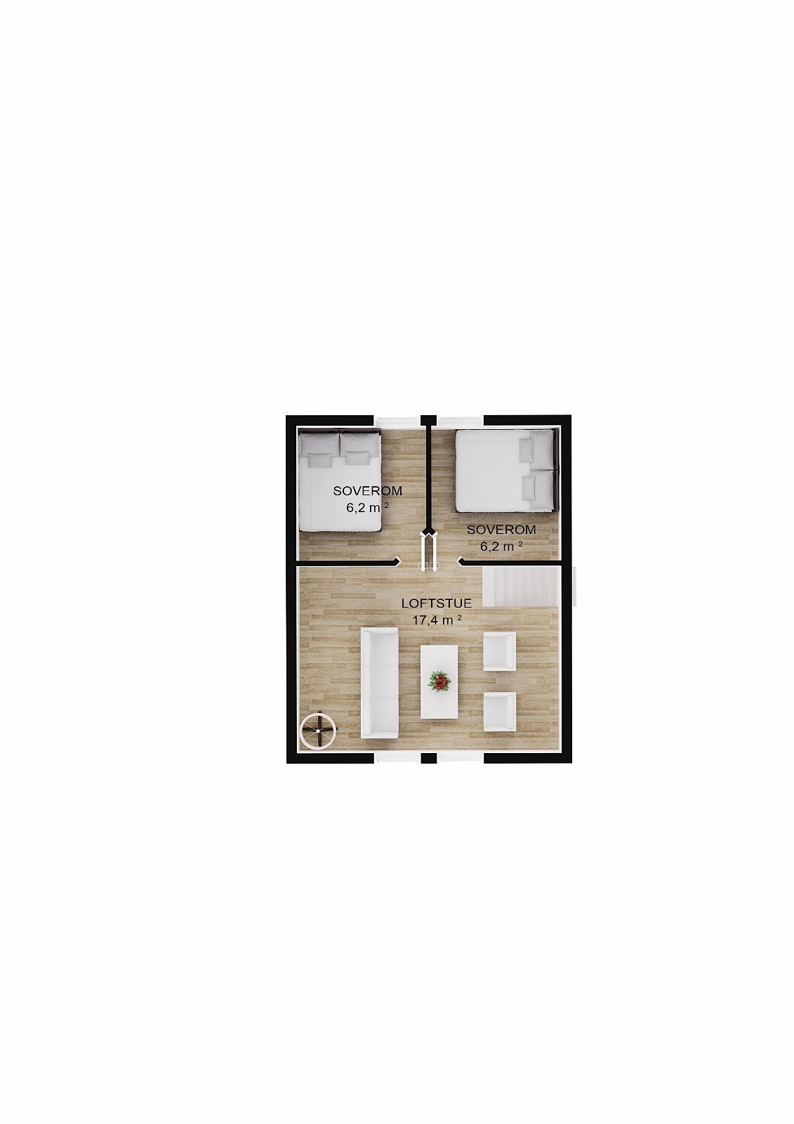 Planløsning loft Galleribilde