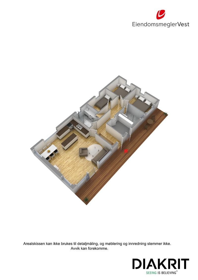 Plantegning 3D Galleribilde