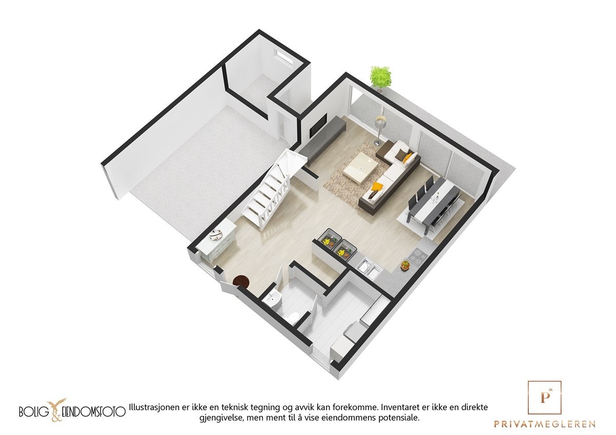 Plantegning første etasje. Galleribilde