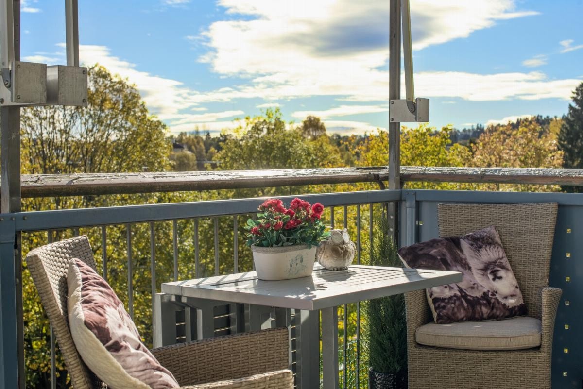 Hyggelig utsyn på terrassen! Galleribilde