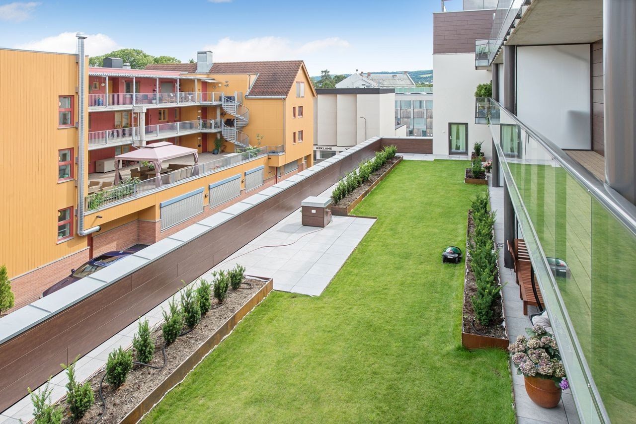Pent uteområde utenfor leiligheten Galleribilde