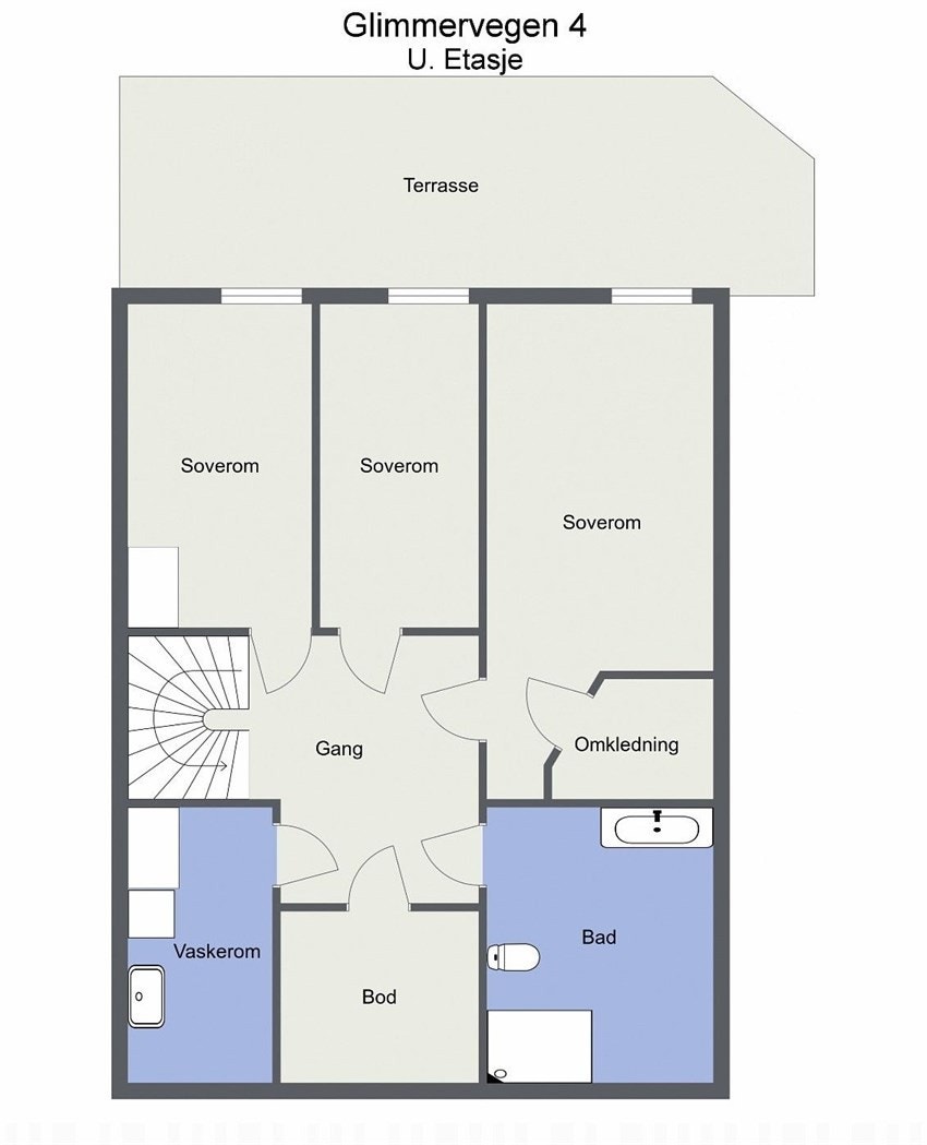 Plantegning - U. etg Galleribilde