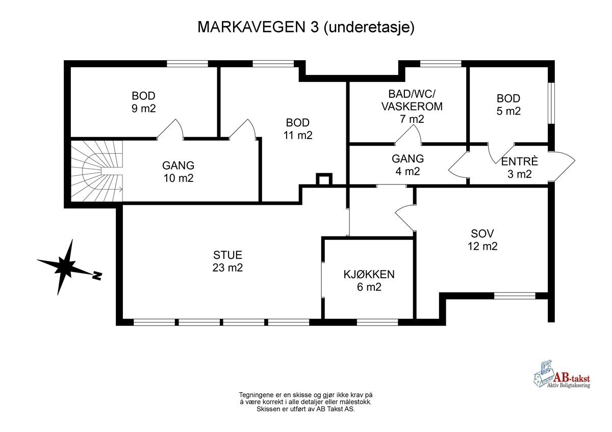 MARKAVEGEN 3 (underetasje) Galleribilde