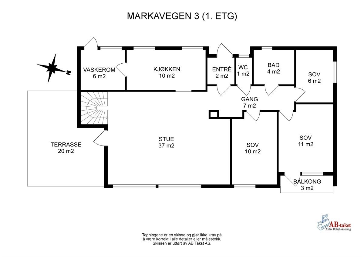 MARKAVEGEN 3 (1. ETG) Galleribilde