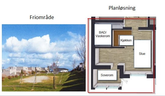 oversiktskart over leiligheten Galleribilde