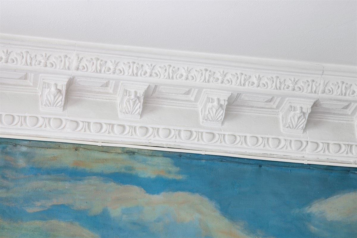 Detalj stukkatur spisestuen Galleribilde