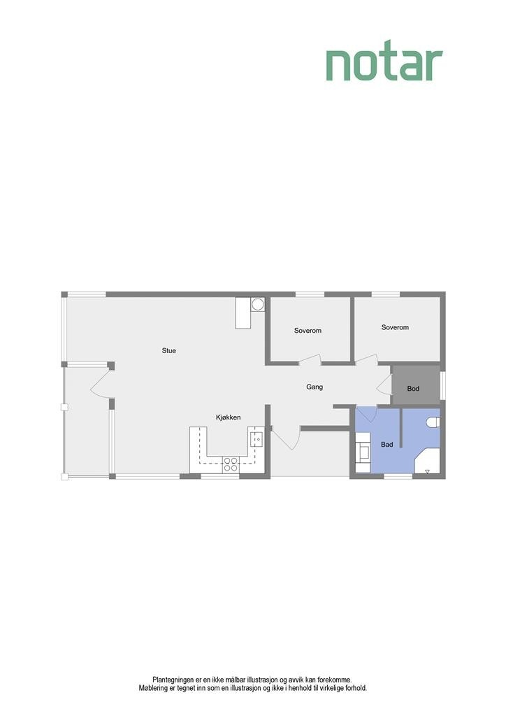 Plantegning 2D Galleribilde