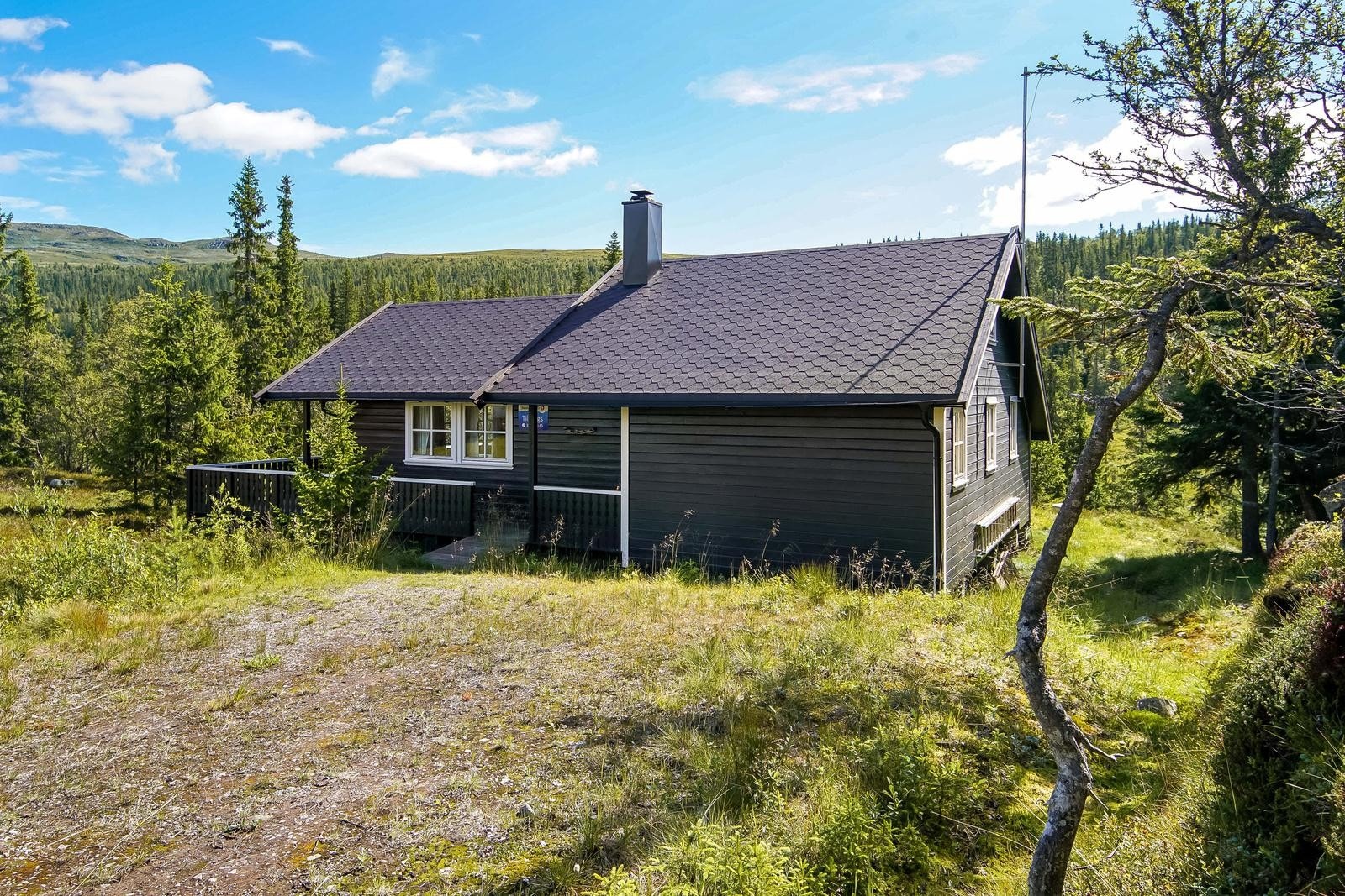 Fra hytta er det kort vei til oppkjørte skiløyper vinterstid som knytter deg til hele løypenettet Haglebu - Tempelseter - Høgevarde - Gråfjell - Norefjell Galleribilde