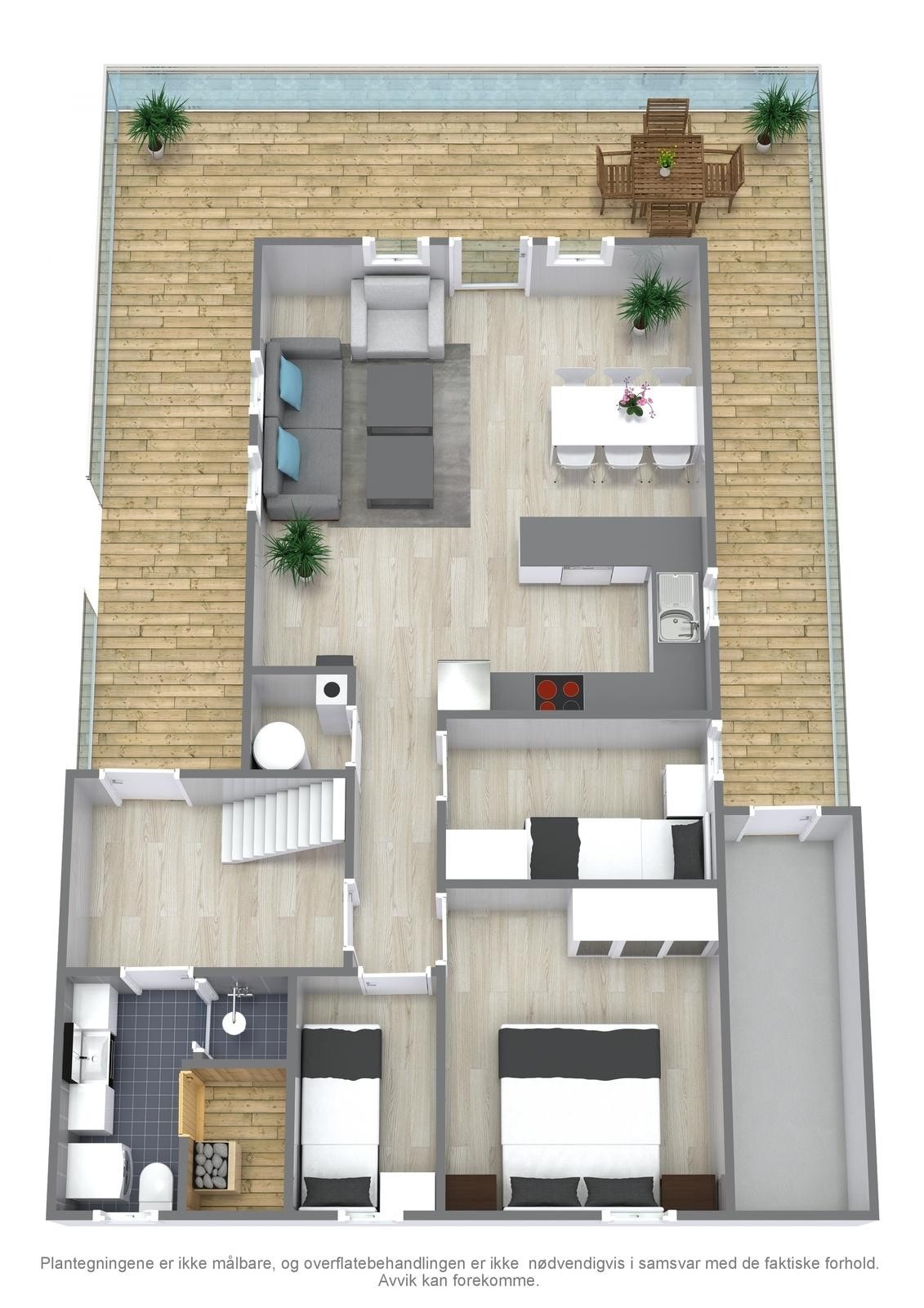 3D- plan 1. Etasje Galleribilde