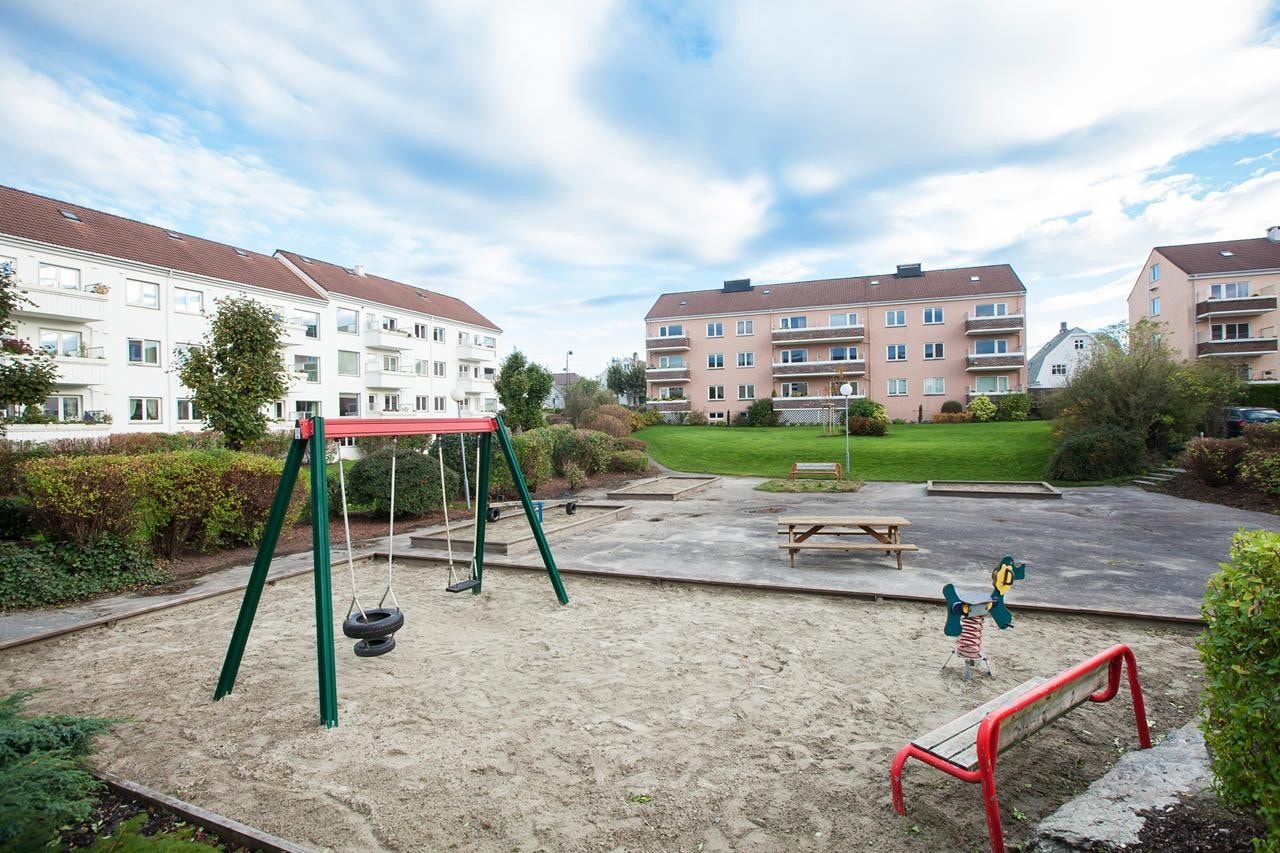 Fellesområde for beboerne i borettslaget. Barnevennlig område Galleribilde