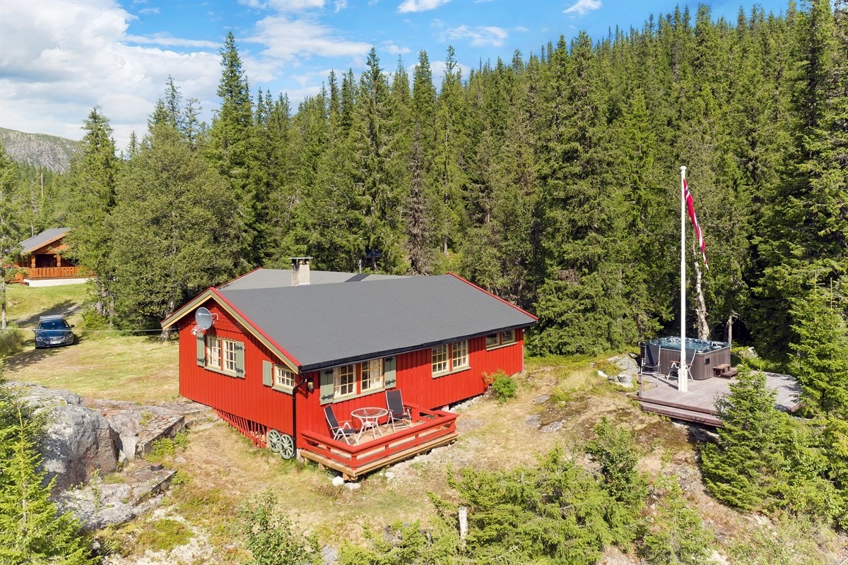 For de yngste er det trygge fine områder med mulighet for ski og aking ved hytta, samt fine lekeplasser i terrenget. Galleribilde