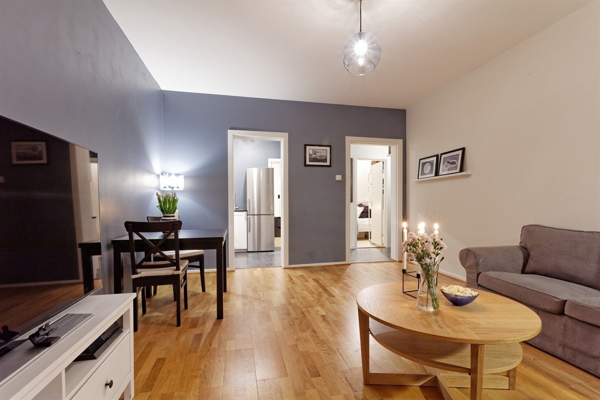 Boligen er lys og gjennomgående. Galleribilde