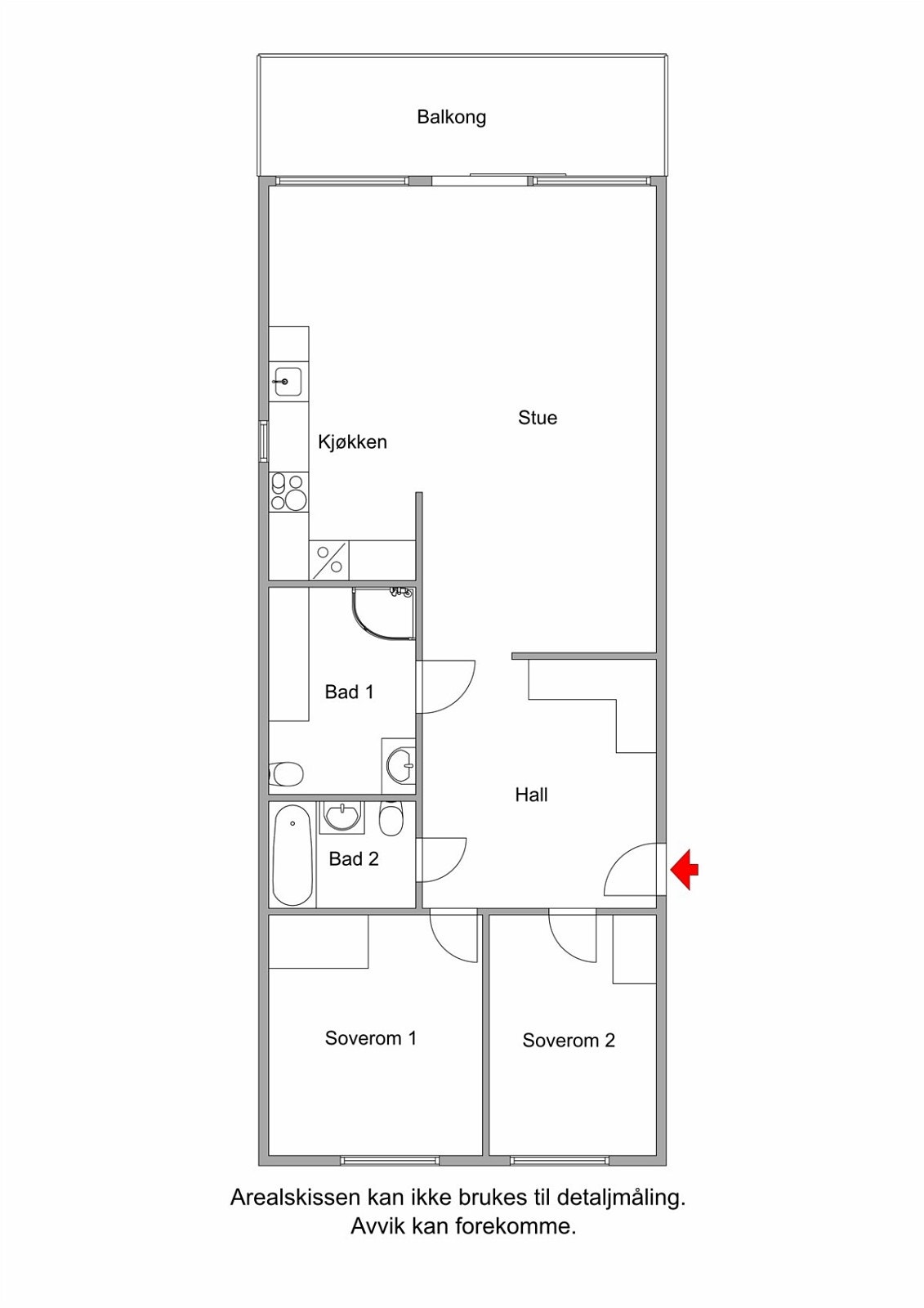 Plantegning - Hovseterveien 56A Galleribilde