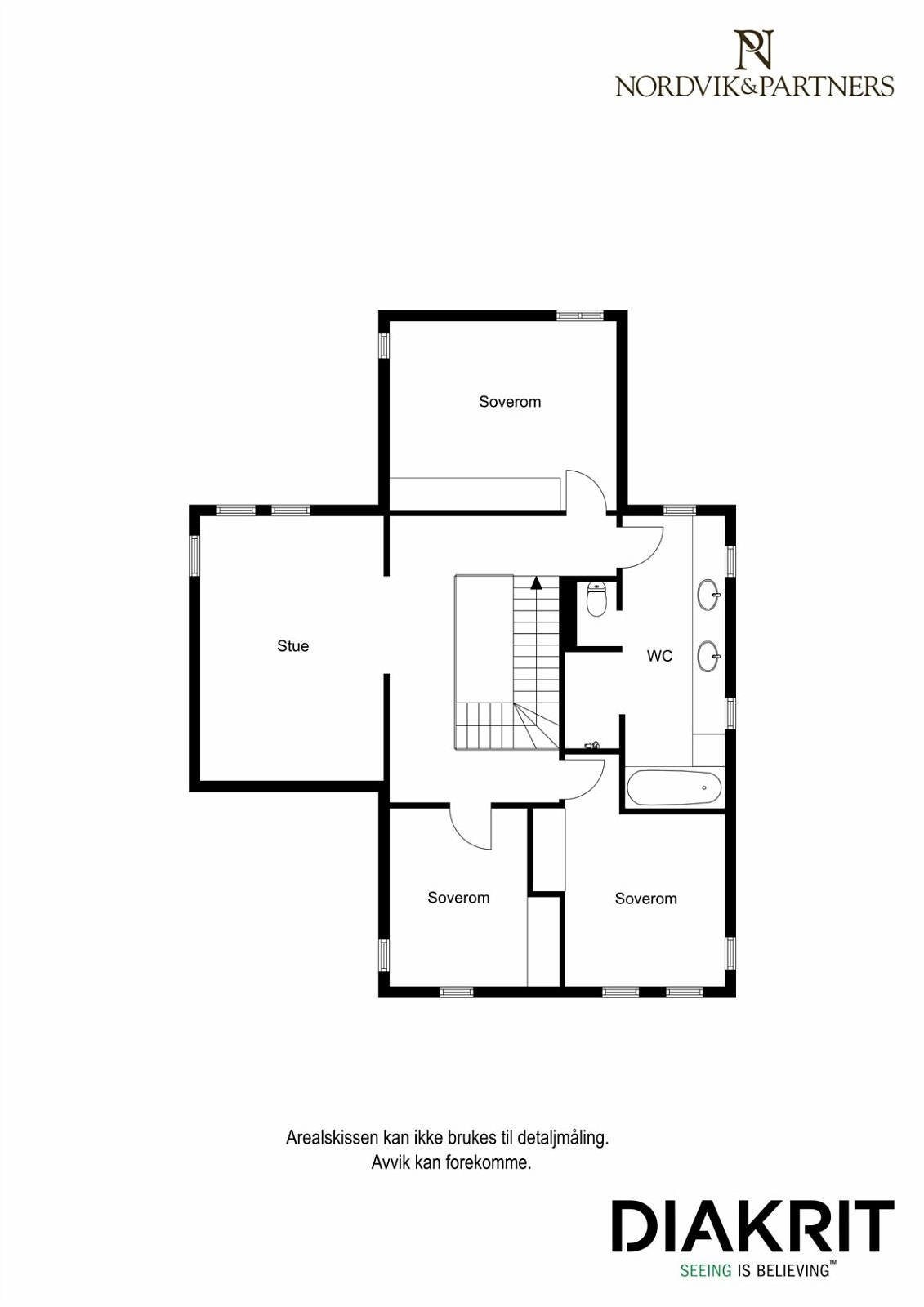 Plantegning 2D - annen etasje Galleribilde