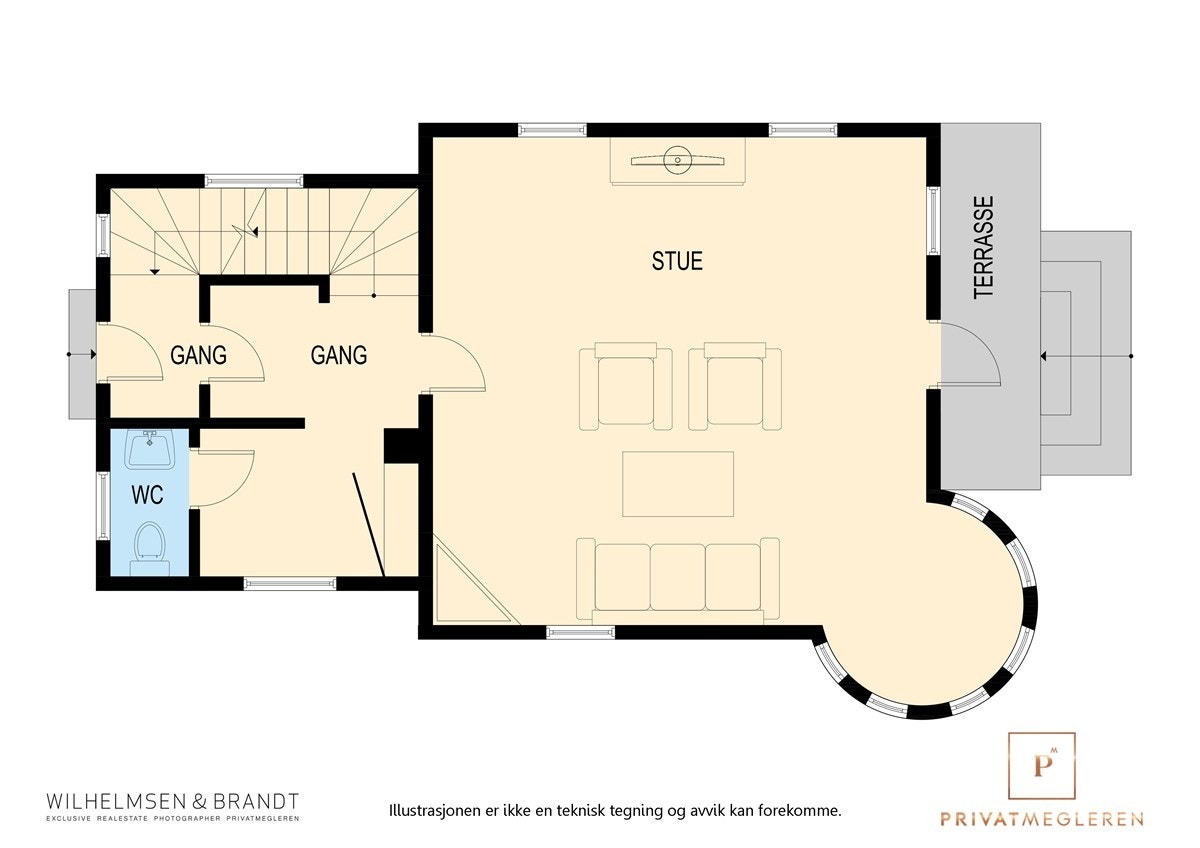 Planløsning 1.etasje. Galleribilde