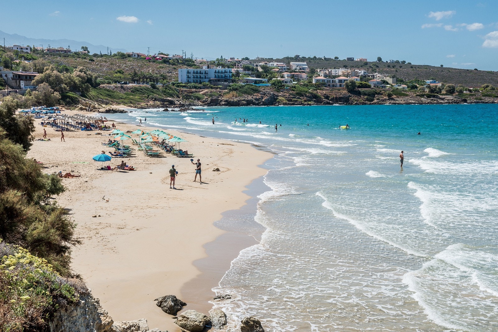 Kalathas sandstrand Galleribilde