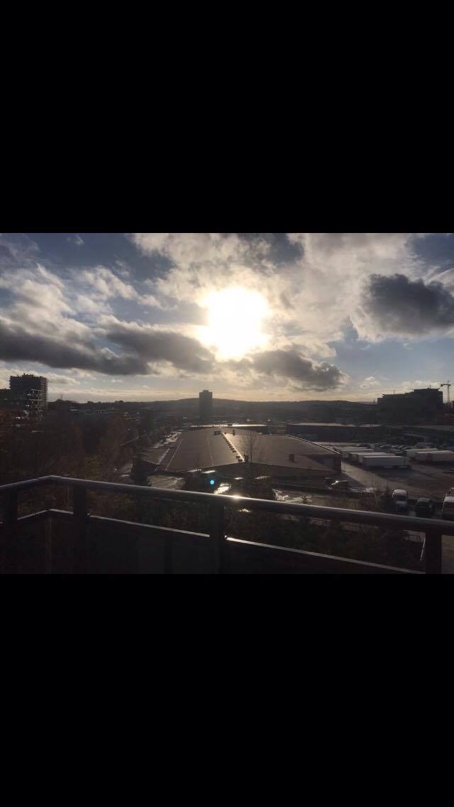 Utsikt fra balkongen Galleribilde