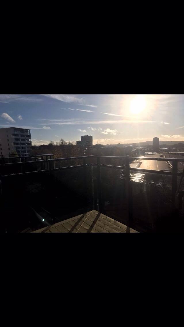 Utsikt fra balkongen Galleribilde