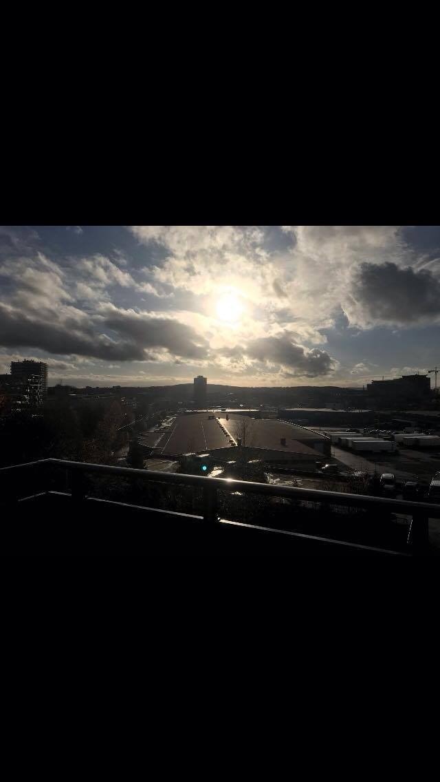 Utsikt fra balkongen Galleribilde