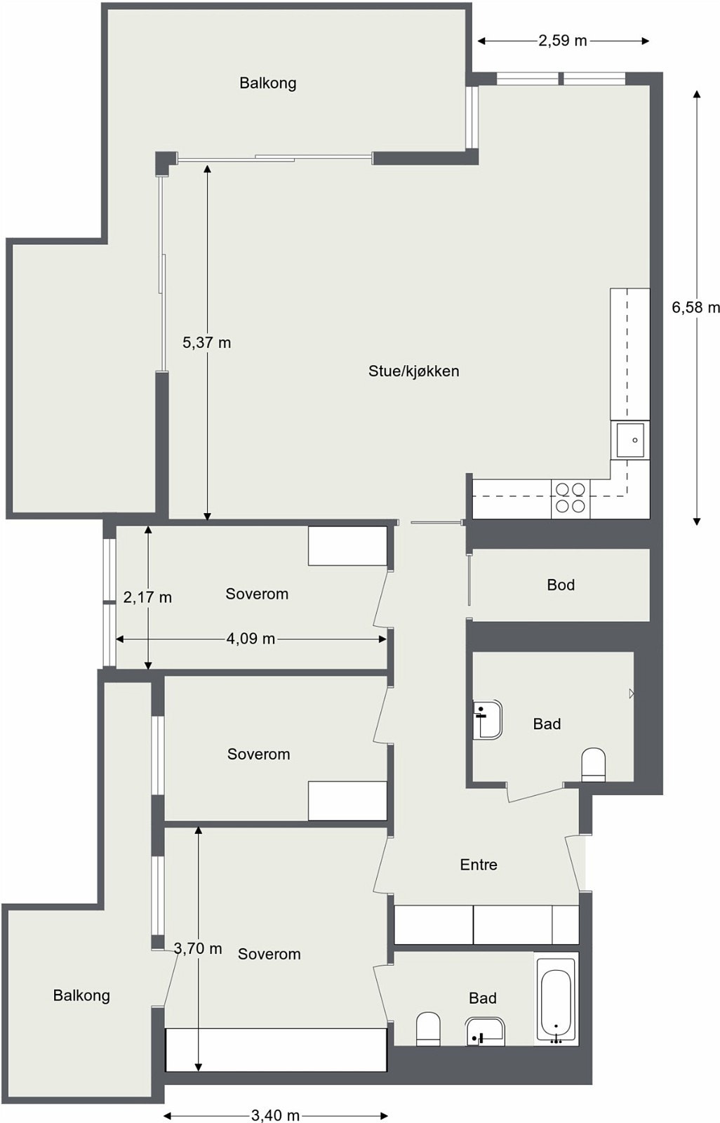 Plantegning Galleribilde