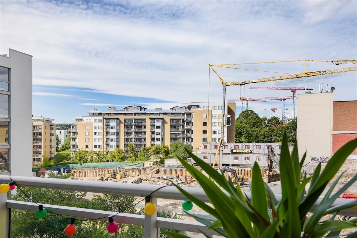 Utsikt fra balkongen Galleribilde