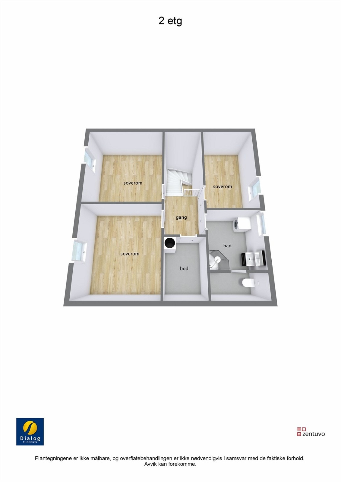 Planskisse - 2. etasje Galleribilde