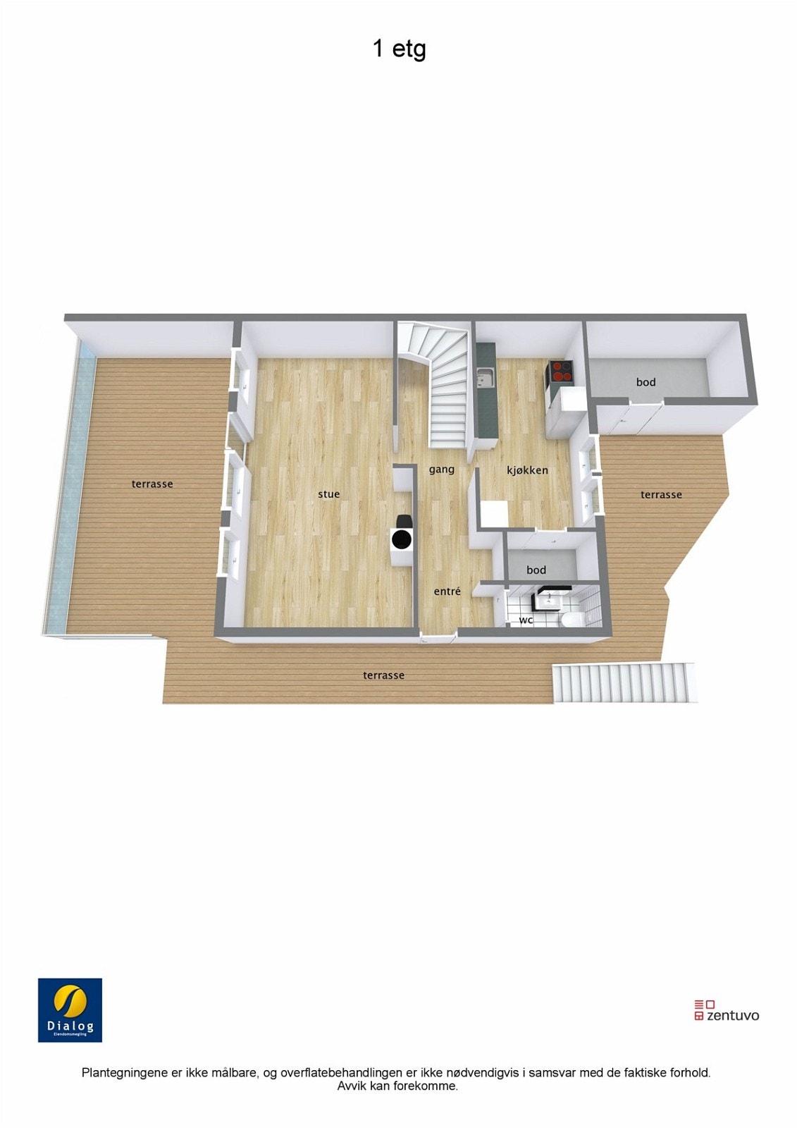 Planskisse - 1. etasje Galleribilde