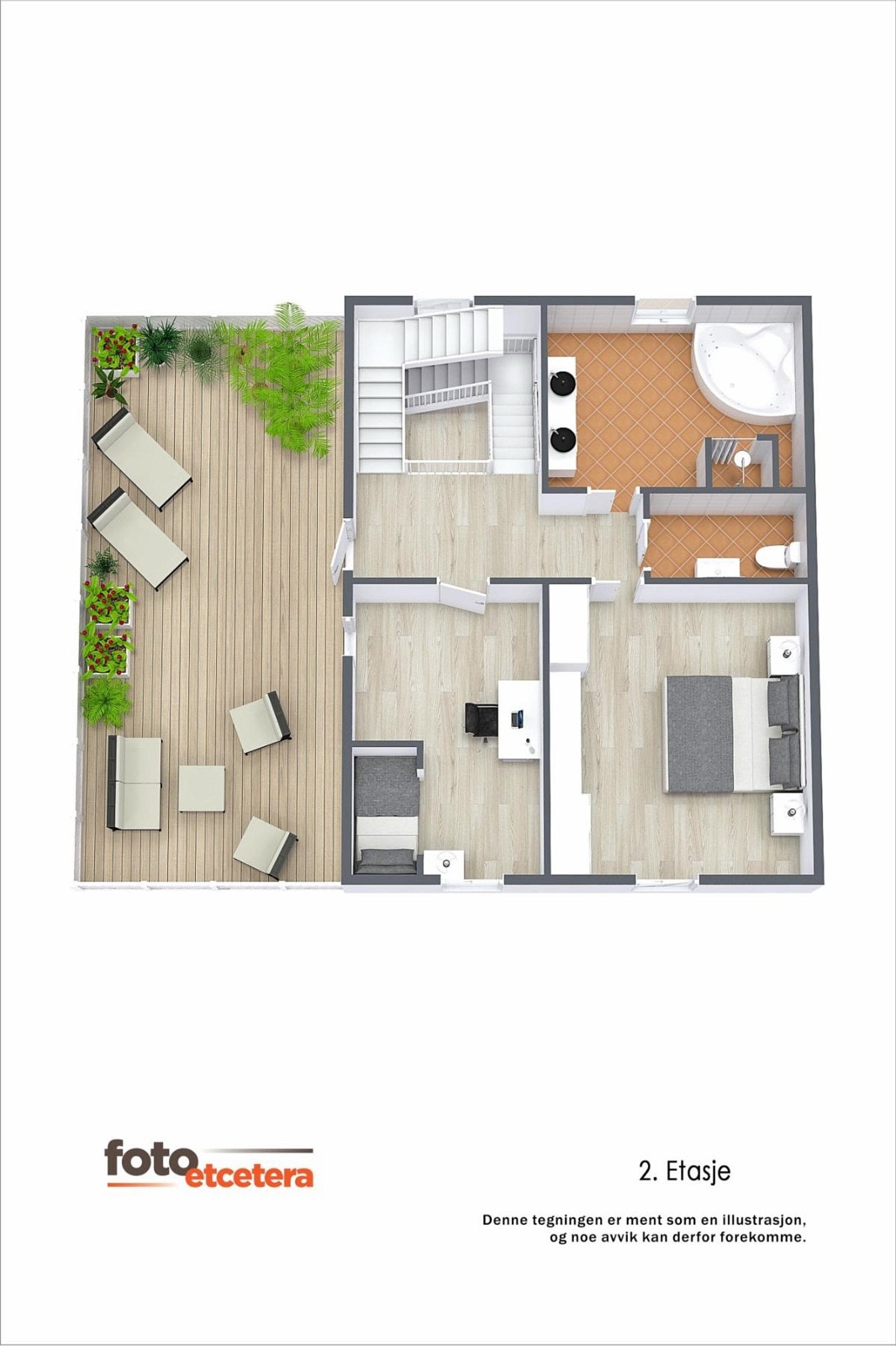 Plantegning 2 etg Galleribilde