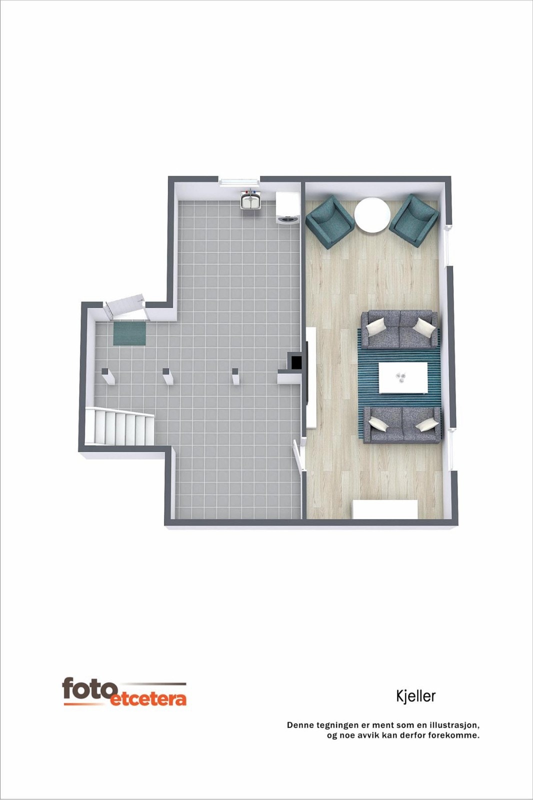 Plantegning kjeller Galleribilde