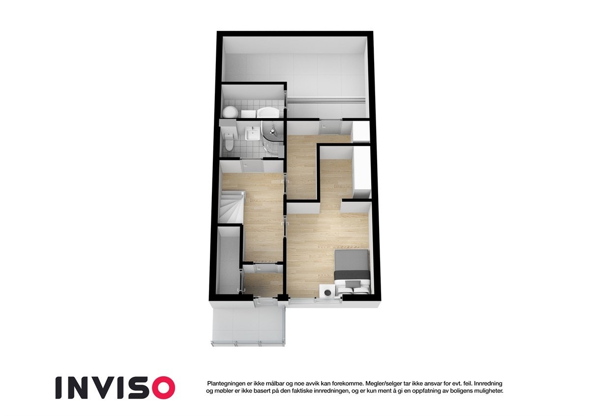 3D Plantegning - Underetasje Galleribilde