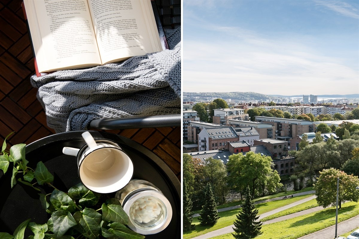 Utsikt fra balkongen Galleribilde