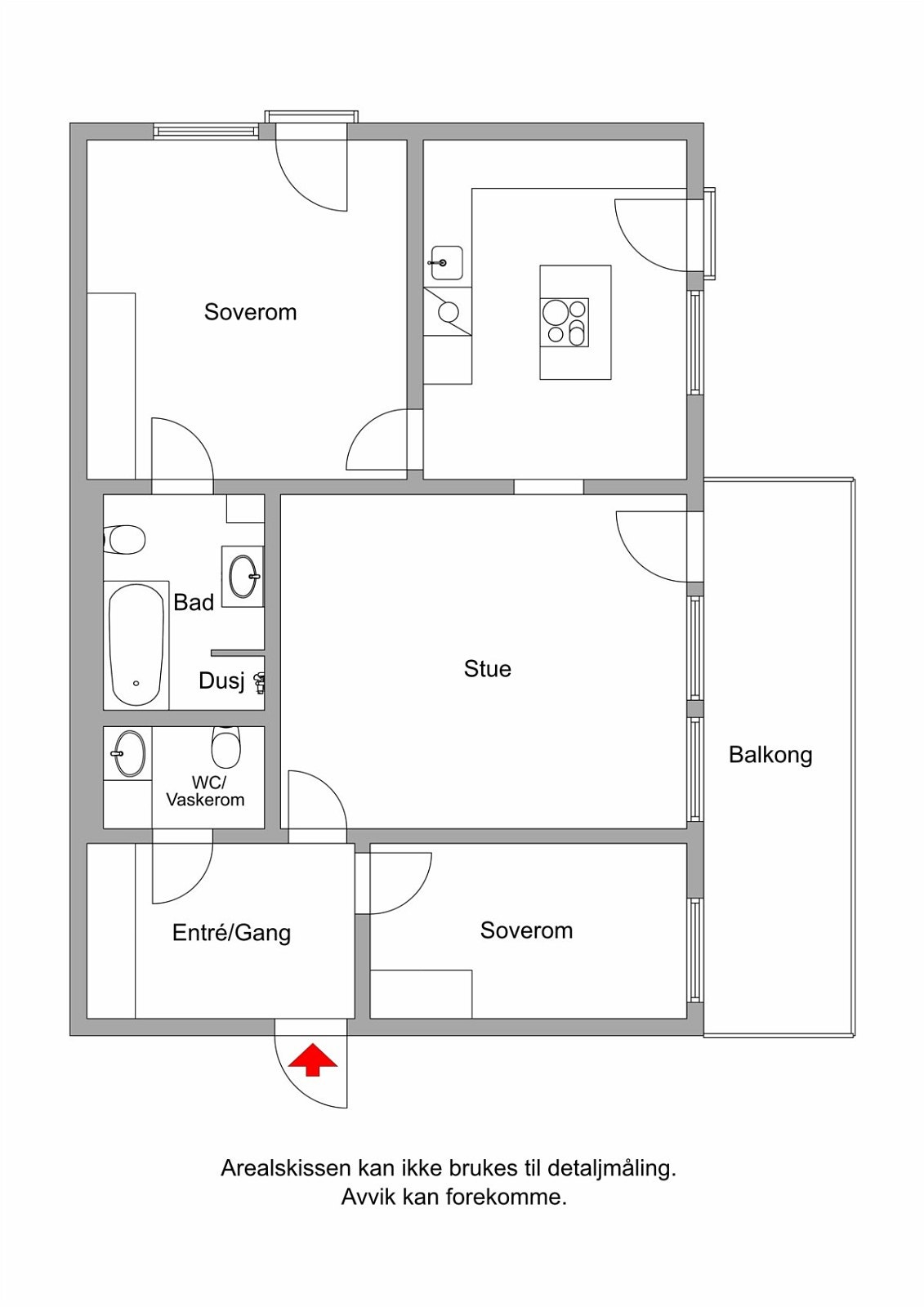 Plantegning 2D Galleribilde