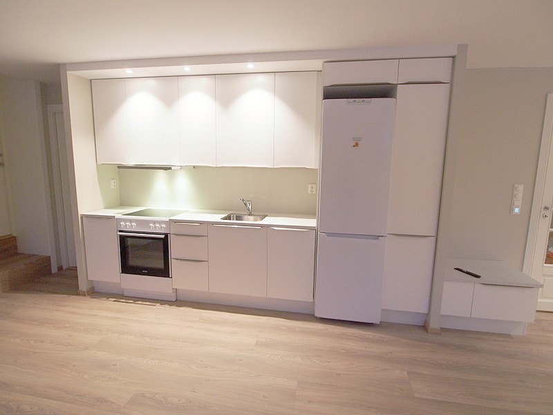 Komfyr, oppvaskmaskin og kjøl/frys er inkludert. Galleribilde