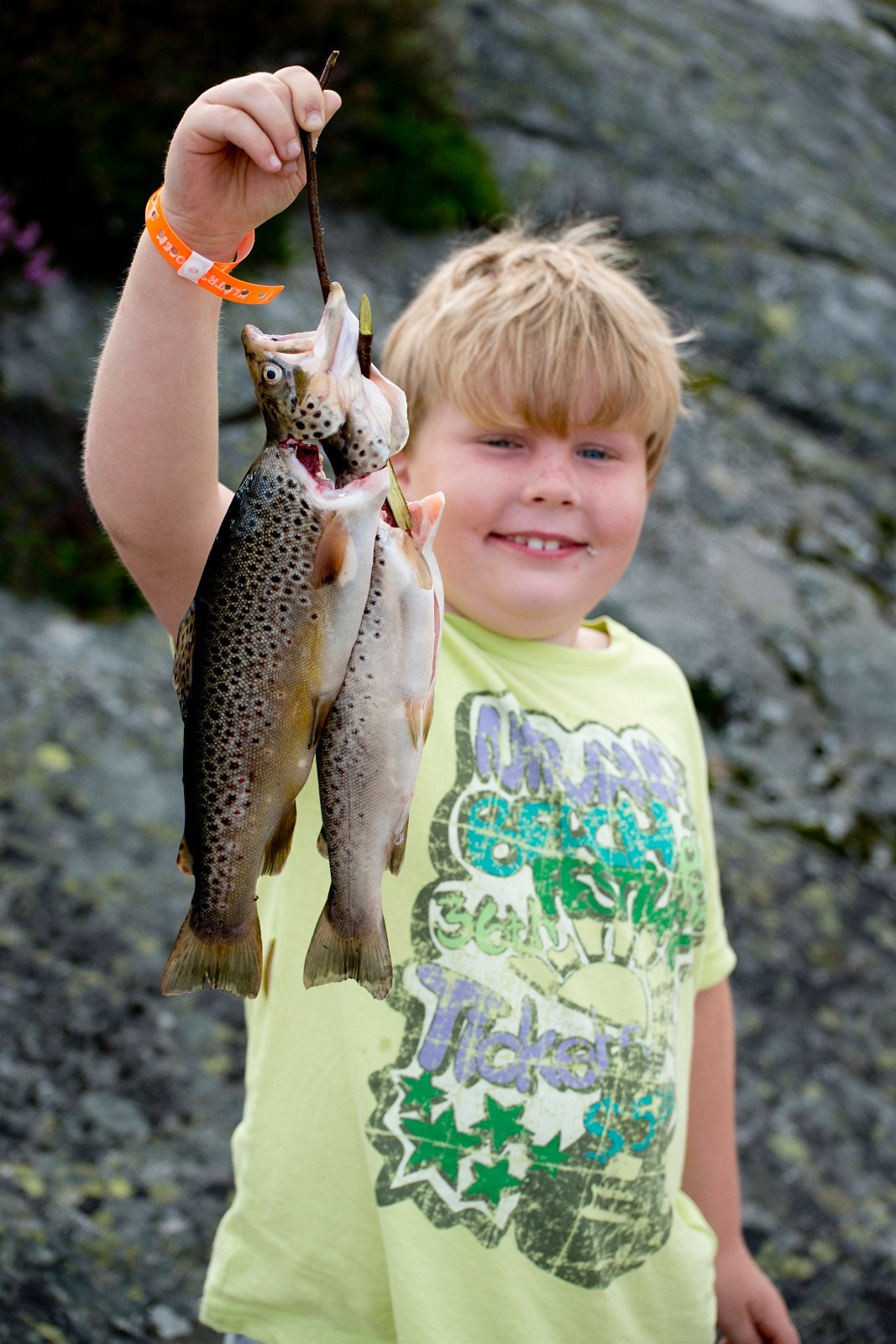 Det er godt fiske i Sandvand og i vannene på heia som alle hytteeierne har fiskerett i. Galleribilde