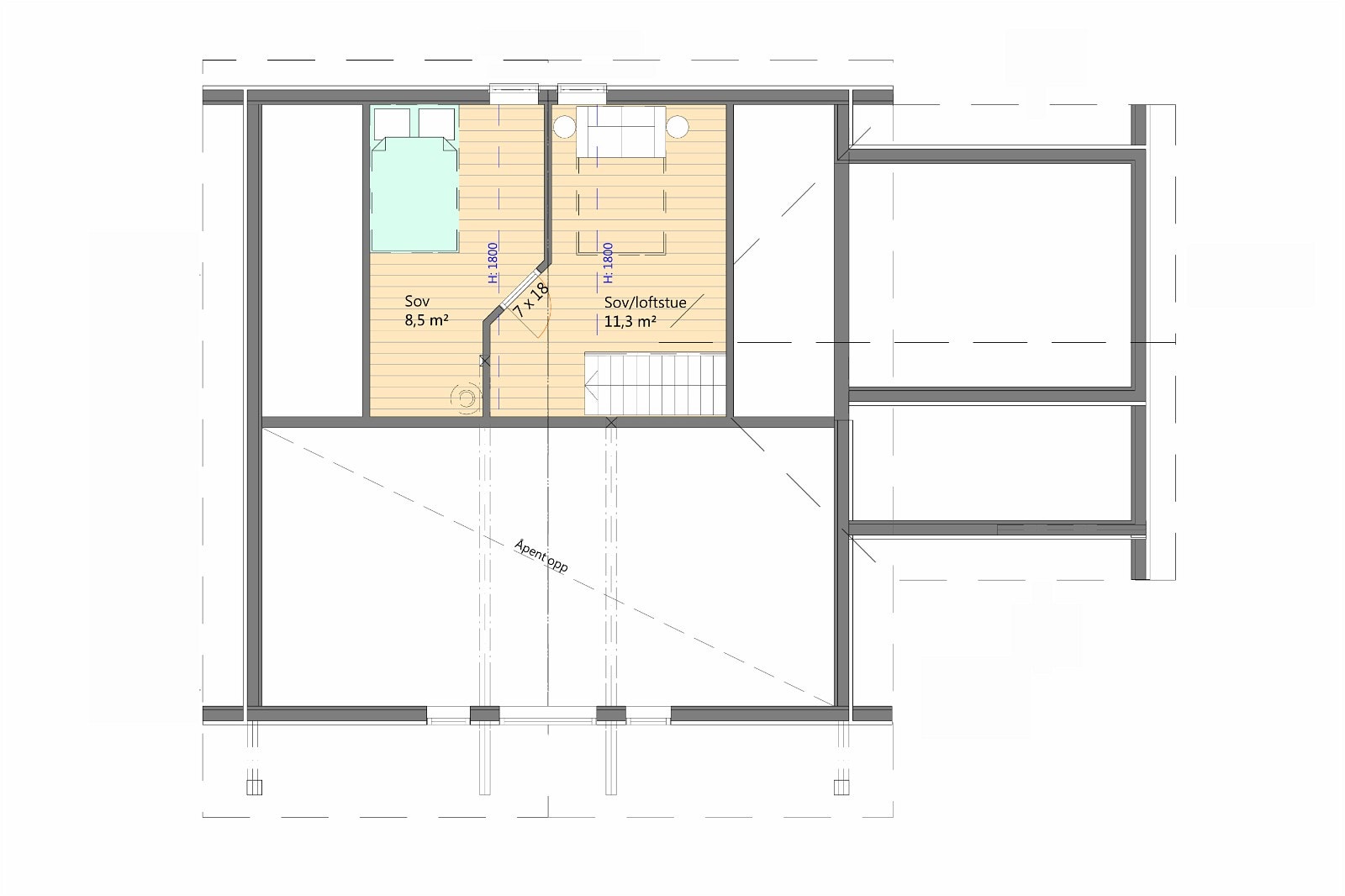 Plan 2. etg Galleribilde