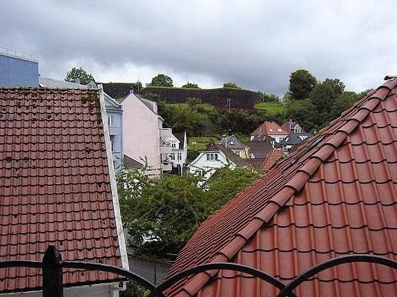 Utsikt til Sverresborg over Skuteviken Galleribilde