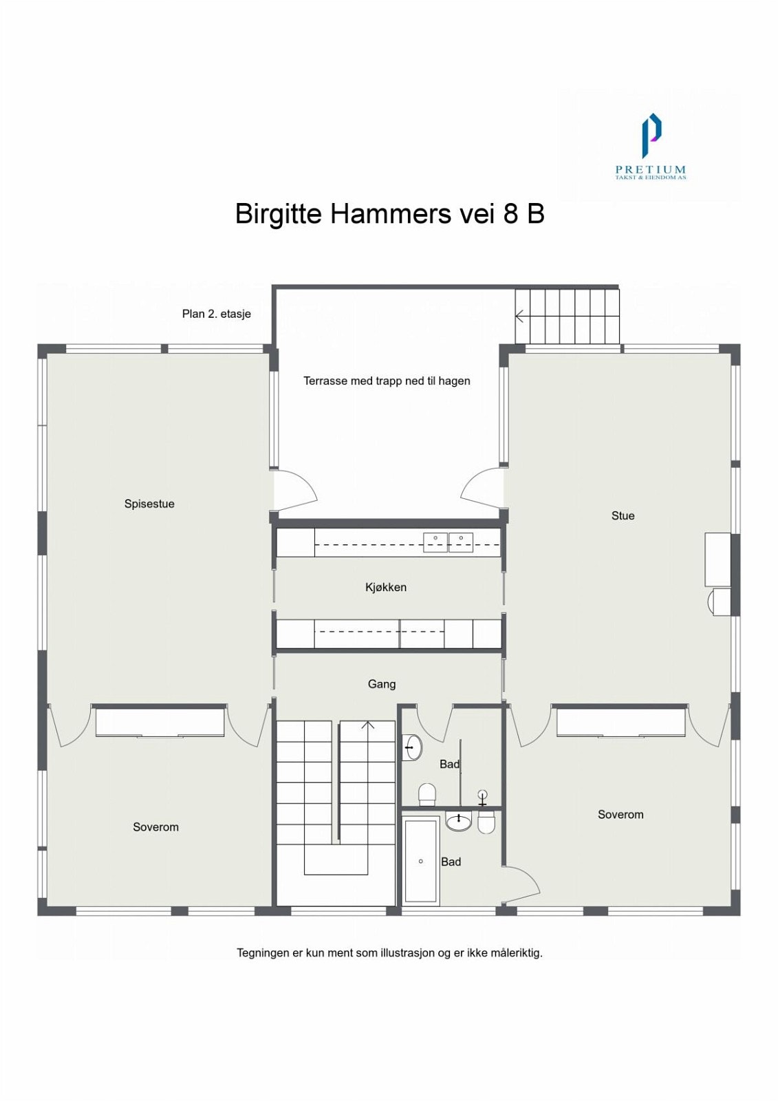 Planskisse 2. etg. Galleribilde