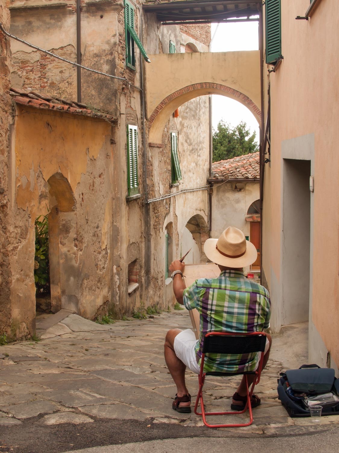 Sidegate i landsbyen Galleribilde