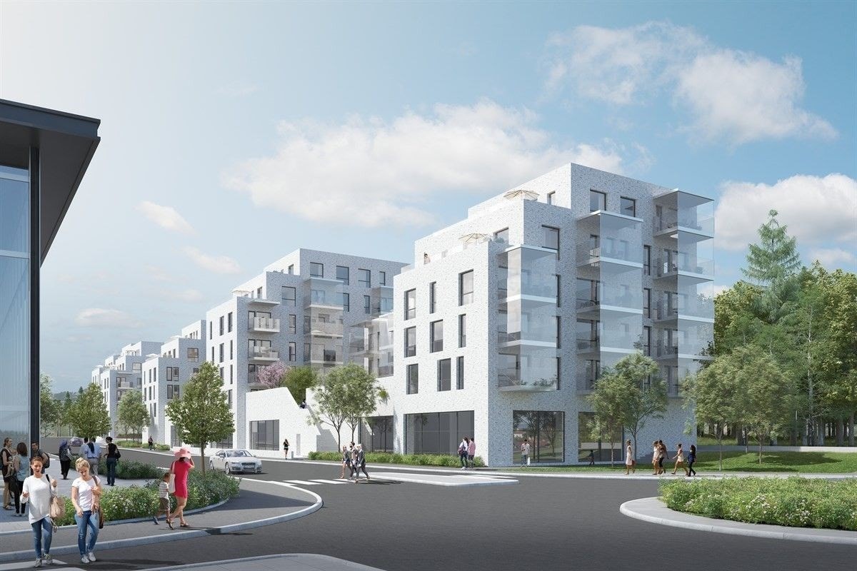 Symra terrasse sett fra rundkjøringen. Galleribilde