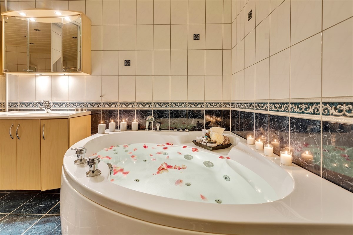 Boblebadekaret gir en opplevelse av luksus. Galleribilde