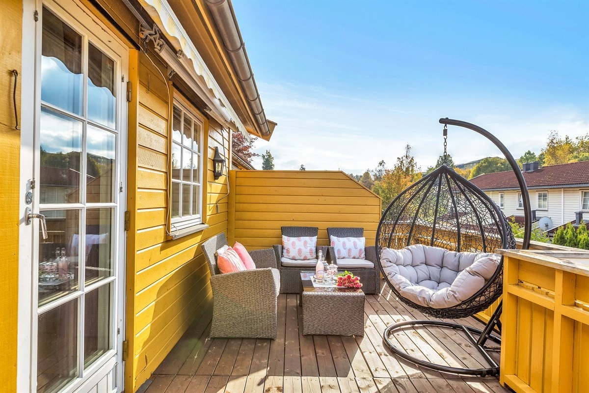 Huset har meget gode solforhold gjennom hele dagen Galleribilde