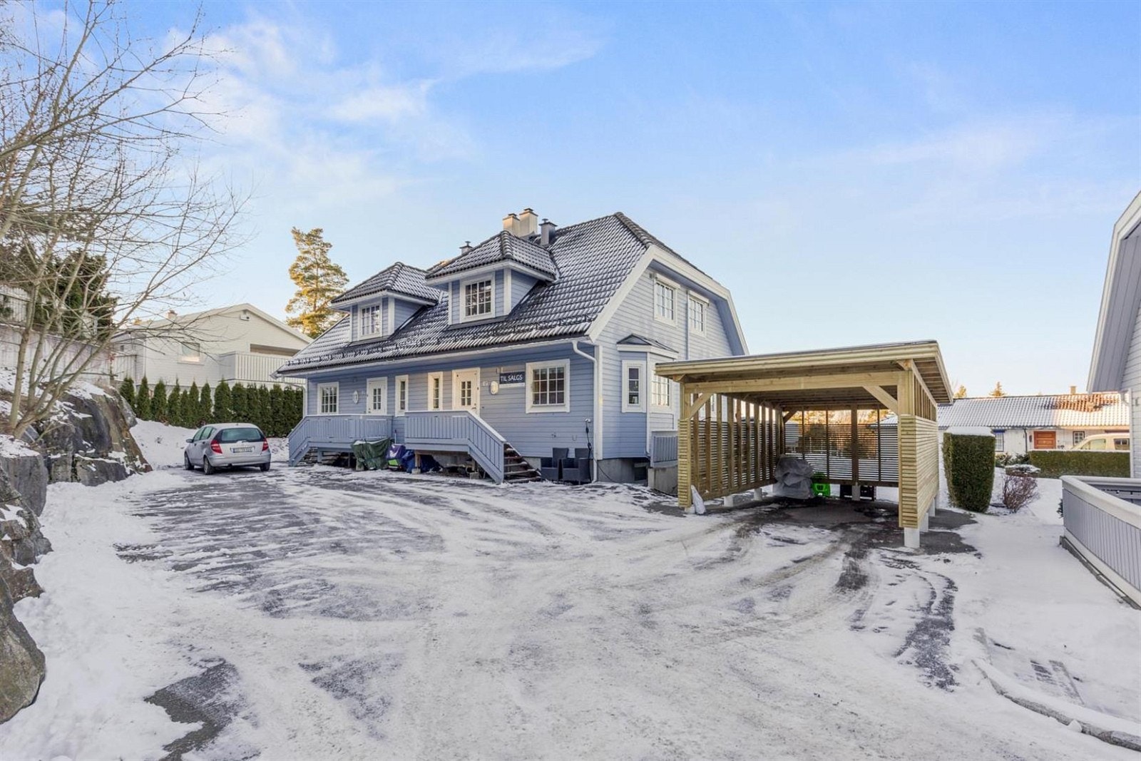 Nyoppført carport i år. Galleribilde