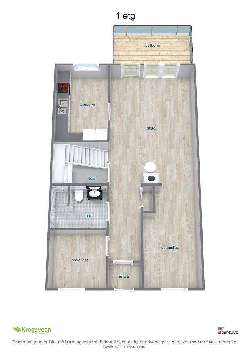 Plantegning - Hovedetasje Galleribilde